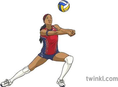  Volleyball Player Destinee Hooker Illustration Twinkl Volleyball Player Png Volleyball Player Png