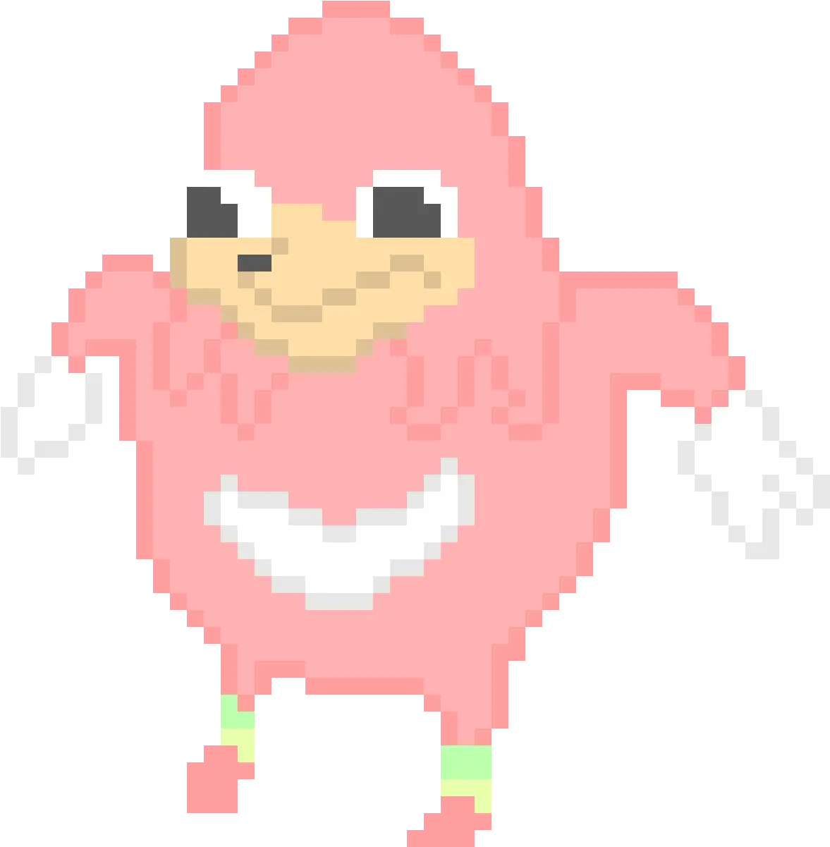  Pixilart Uganda Knuckles By Nikalz Pixel Art Uganda Knuckles Png Knuckles Png