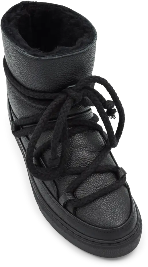  Sneaker Leather Black U2014 Inuikii Boot Png Sneaker Png