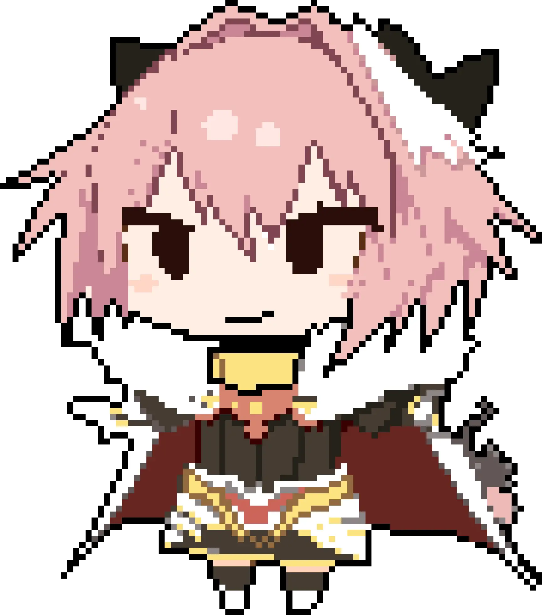  One Of My First Pixel Art Projects Astolfo Pixel Art Minecraft Png Astolfo Transparent