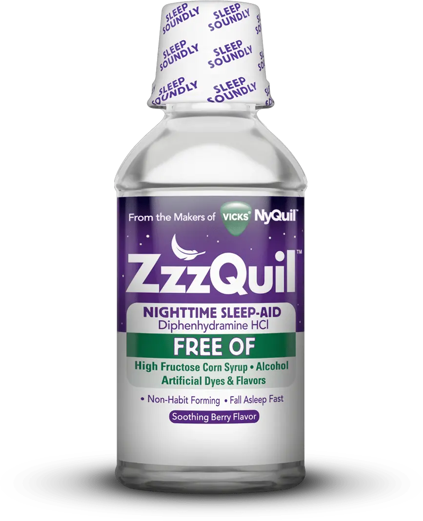  Alcohol Free Liquid Zzzquil Png Zzz Transparent