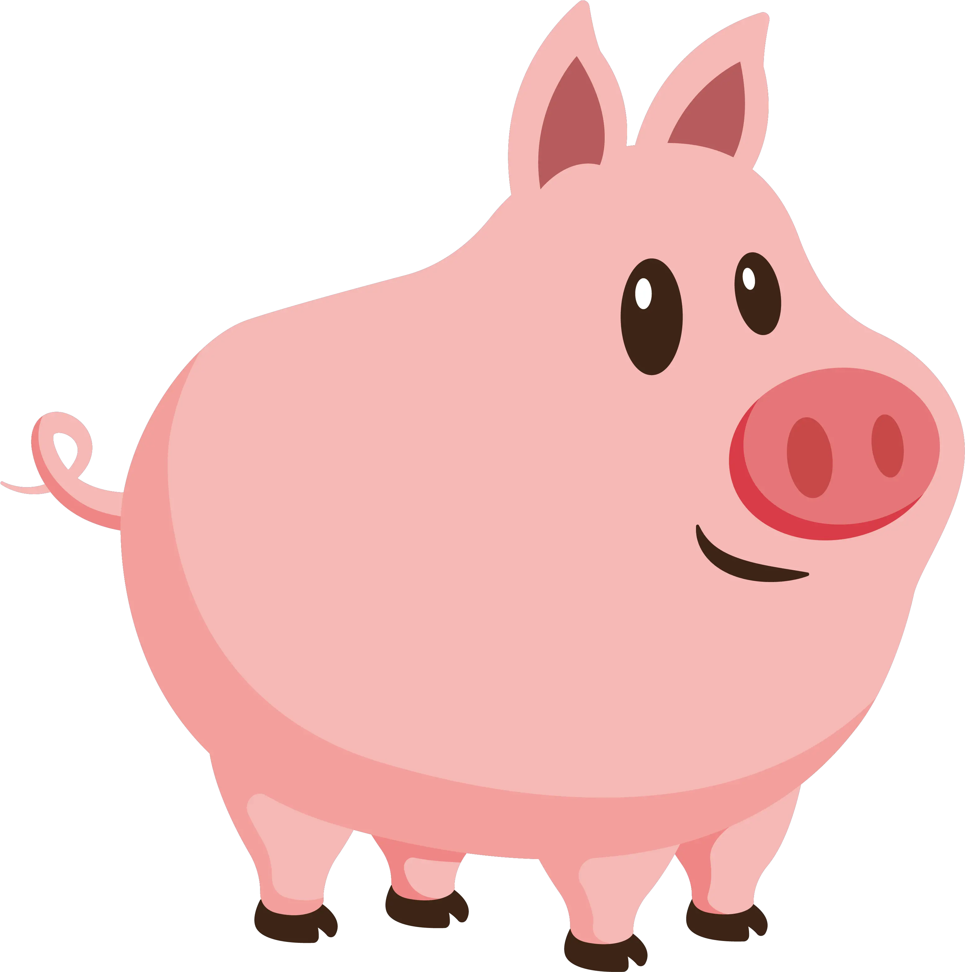  Pink Pig Cliparts Pig Clipart Transparent Background Png Pig Png