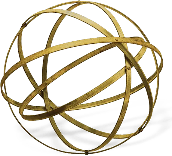  Gold Metal Sphere Event Design Png Ball