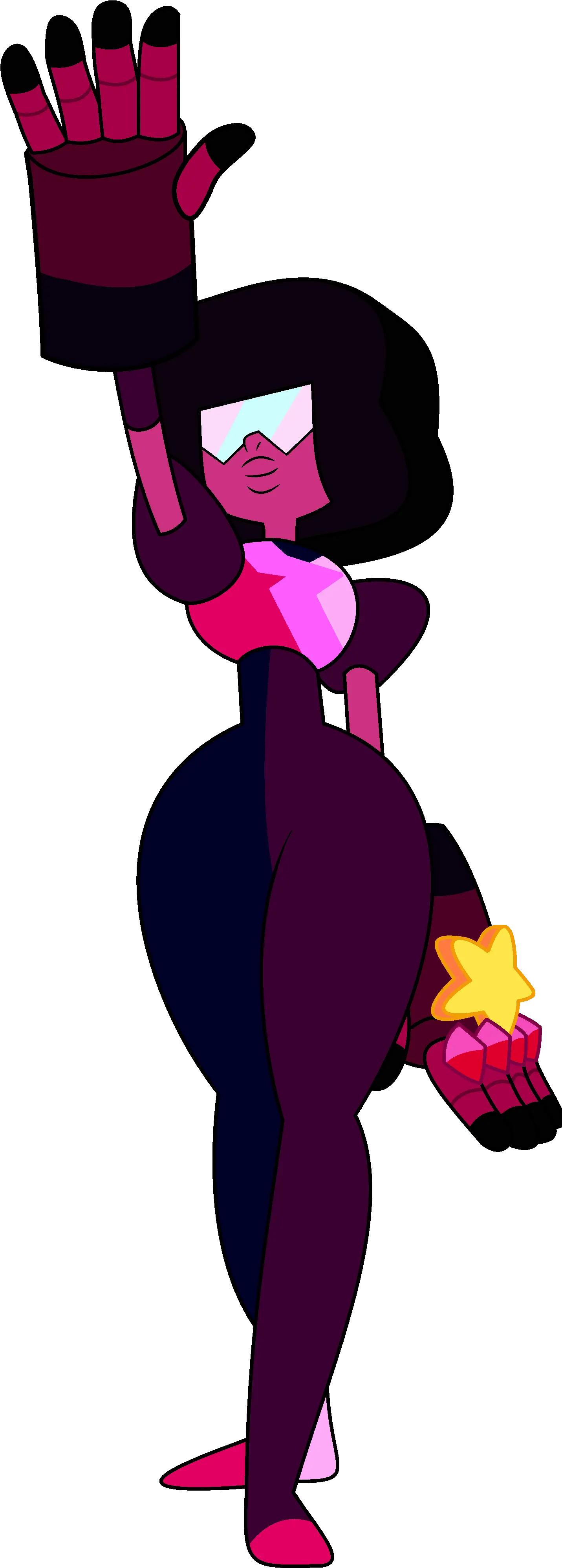  Garnet One Hand Up Transparent Png Steven Universe Transparent Garnet Garnet Png