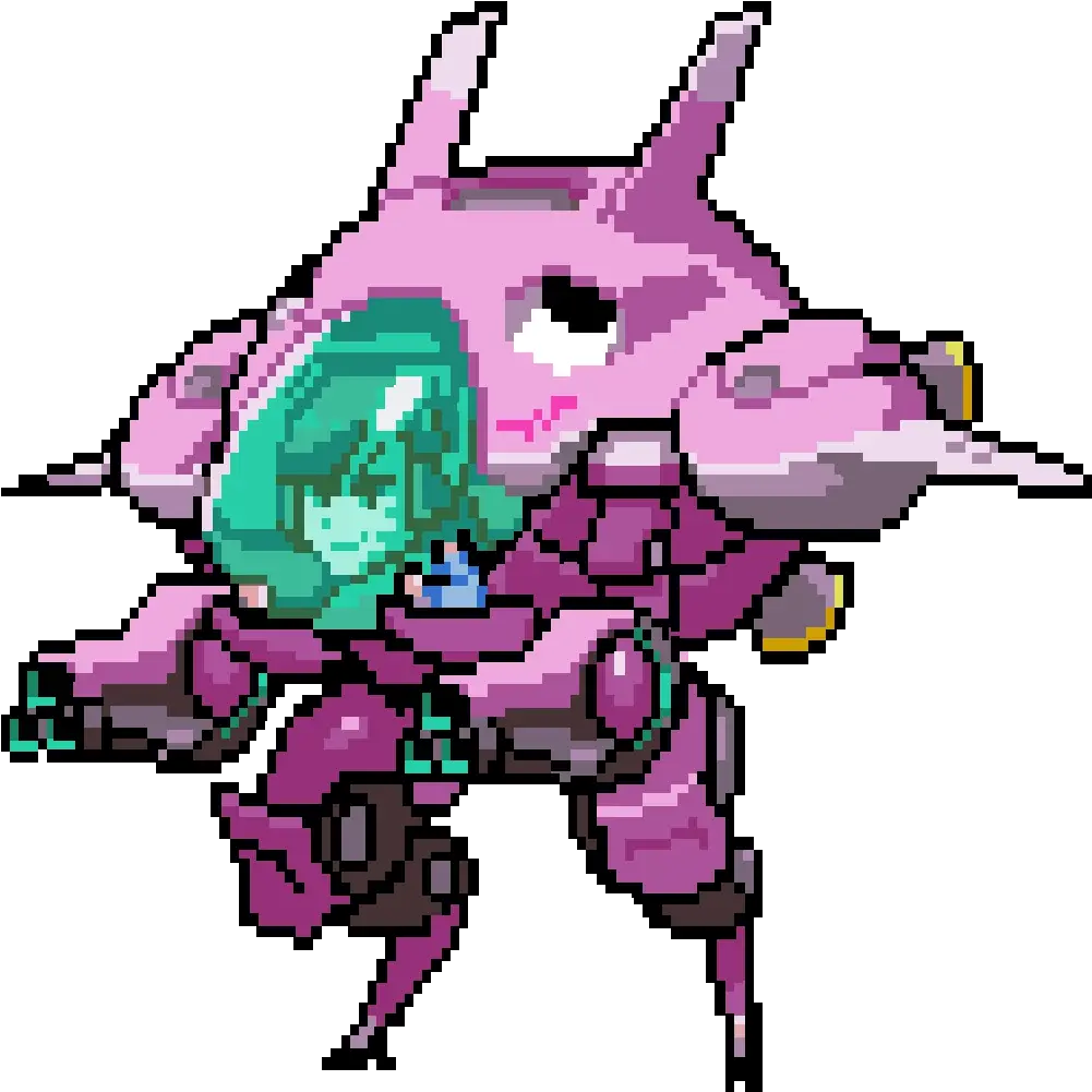  Download Va Pixel Spray Overwatch Dva Pixel Spray Png Dva Png