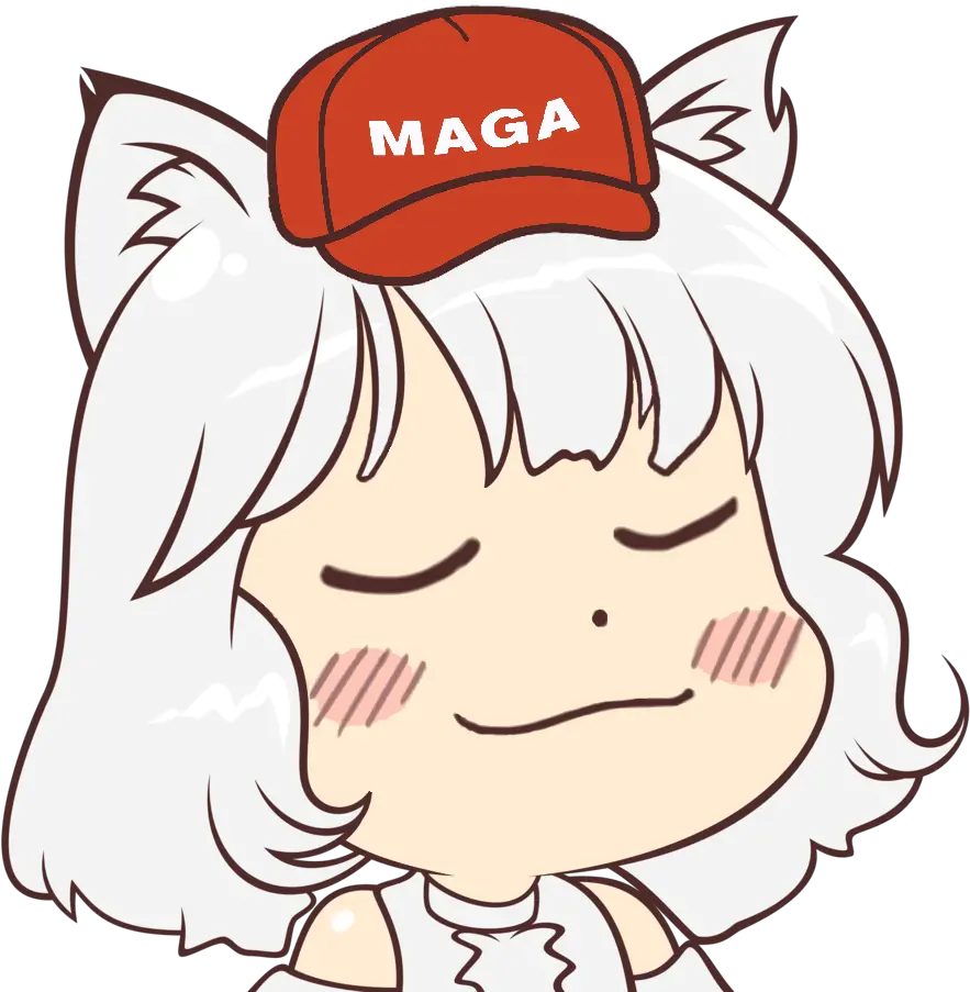  Freetoedit Awoo Maga Trump Anime Animeright Eyesshut Maga Awoo Png Maga Png