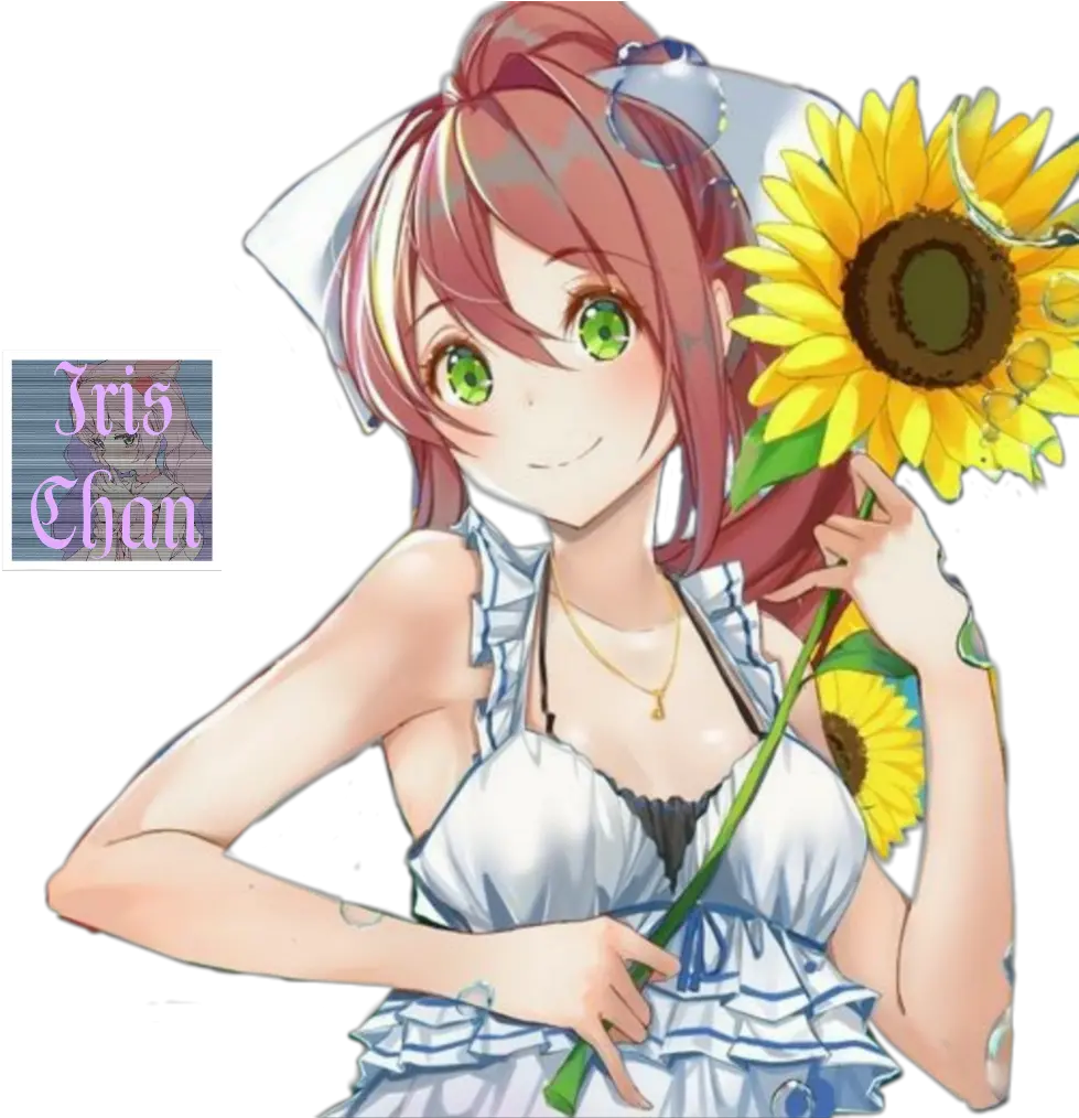  Monika Ddlc Iris Anime Dokidokiliteratureclub Summer Ddlc Monika Png Monika Png