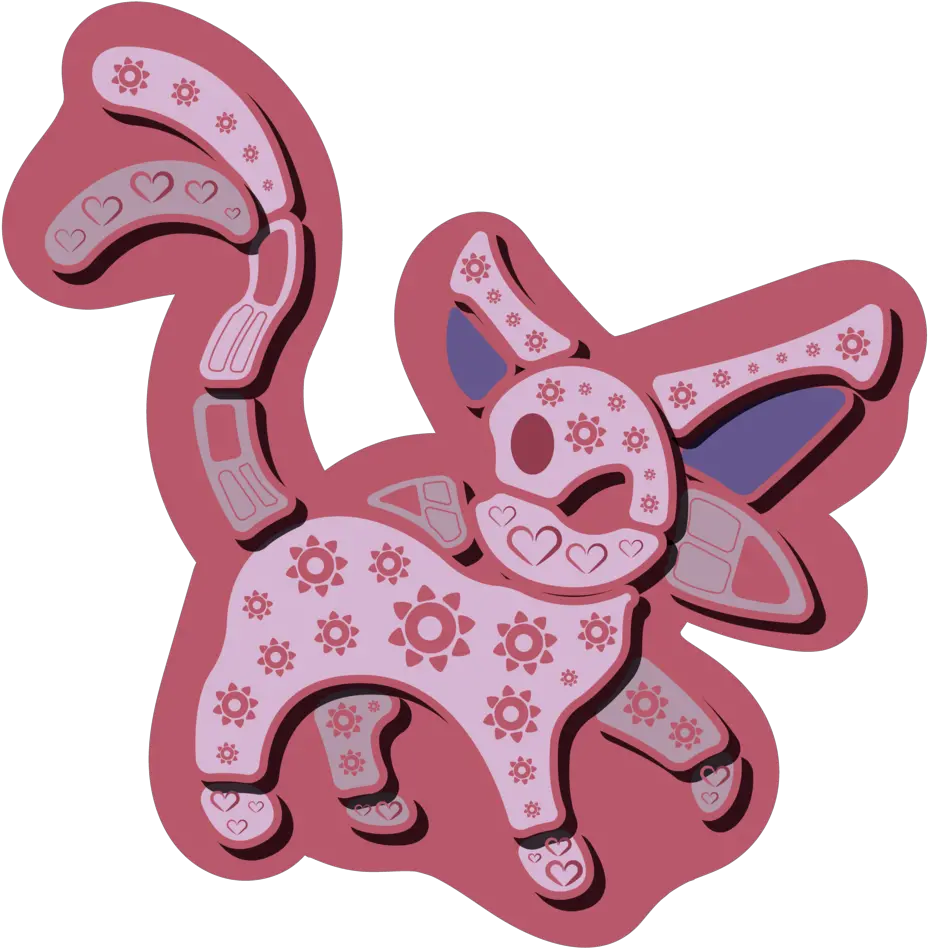  Espeon Sticker U2014 Izel Studios Cartoon Png Espeon Png