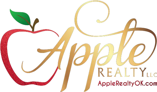  Oklahoma City Real Estate Apple Realty Inc Calligraphy Png Apple Logo No Background