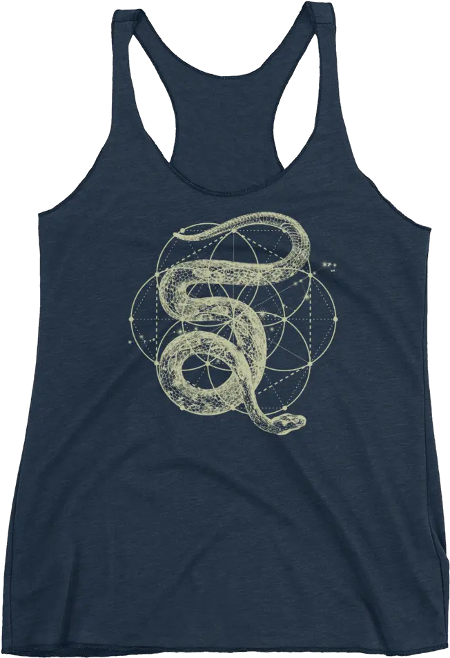  Seed Of Life Snake Sacred Geometry Tank Sleeveless Shirt Png Seed Of Life Png