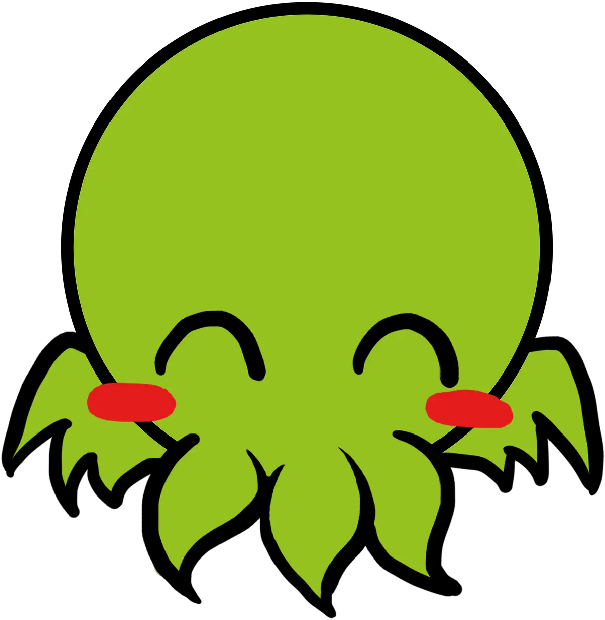  Cthulhu Cute Green Dot Png Cthulhu Png