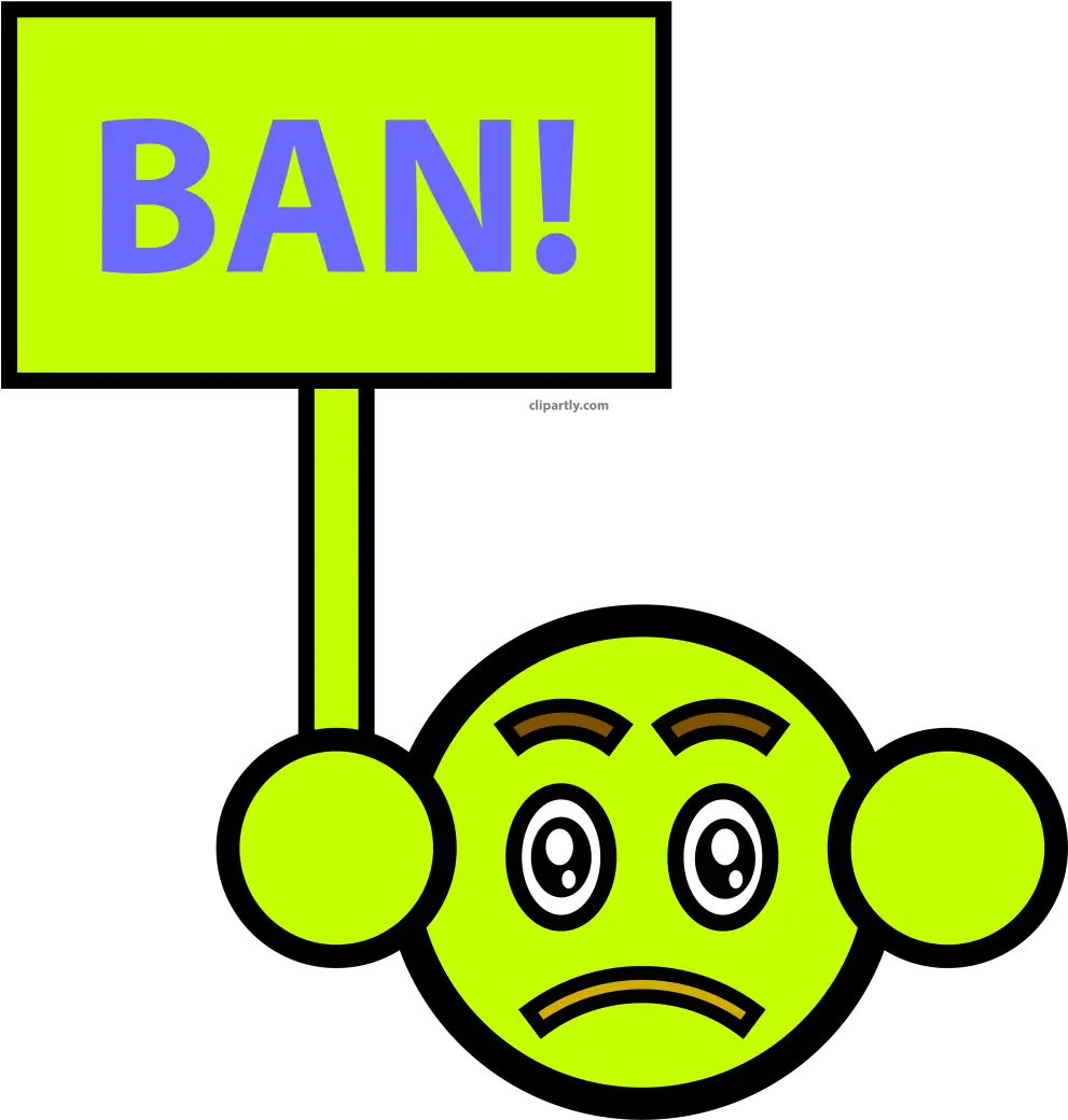  Fake Emoticon Ban Face Clipart Png Ban Smiley Fake Png