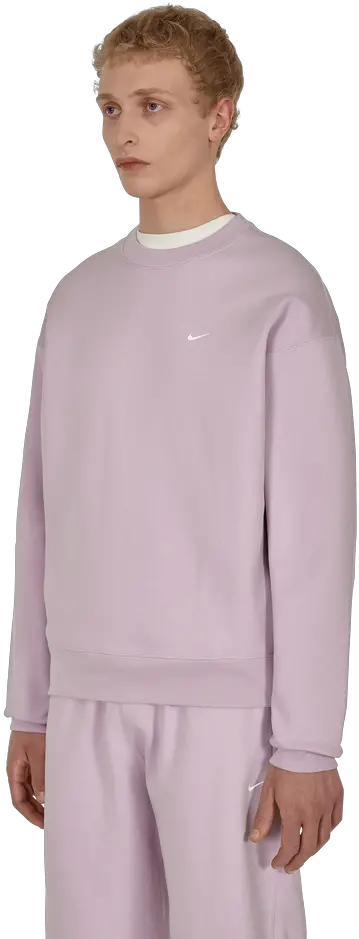  Solo Swoosh Crewneck Sweatshirt Pink Long Sleeve Png Moss Icon Shirt