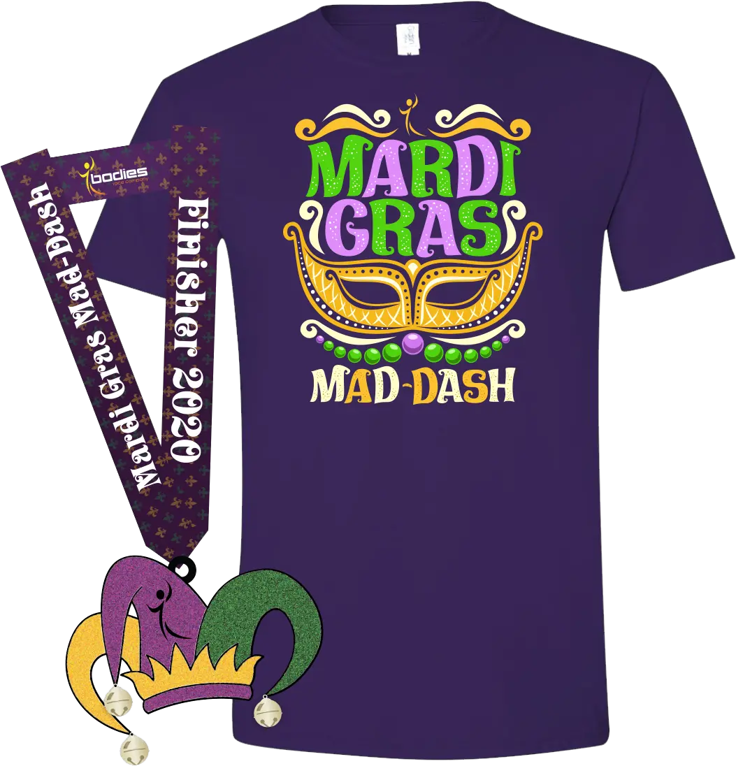  Mardi Gras Mad Dash 2020 Swag For Adult Png Mardi Gras Png