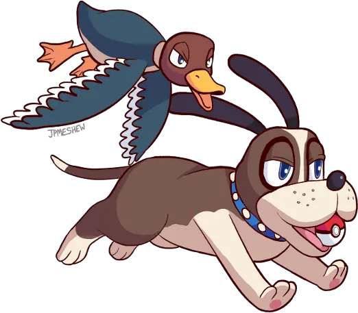  Download Border Collie Duck Hunt Dog Duck Hunt Black Super Smash Bros Png Duck Hunt Png