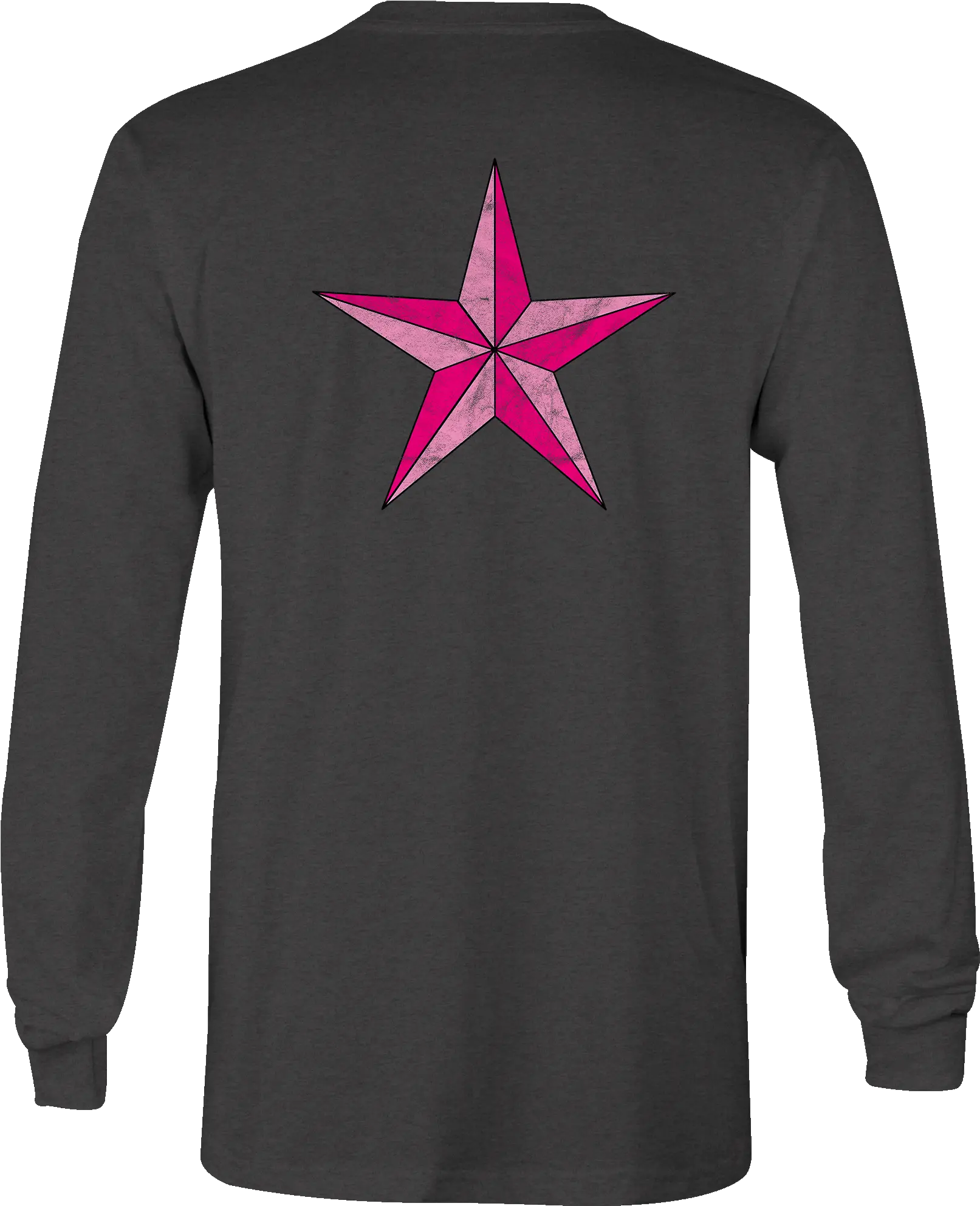  Details About Long Sleeve Tshirt Pink Nautical Star For Women Png