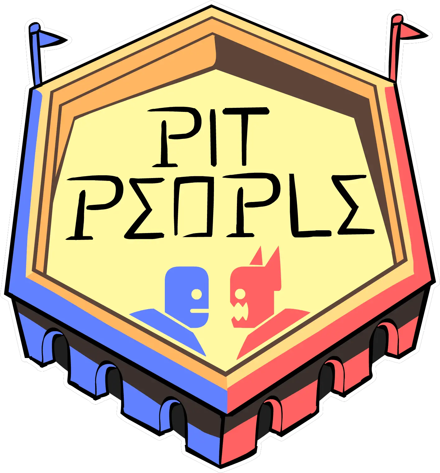  Now Officially Called Pit People Pit People Logo Png Behemoth Logo