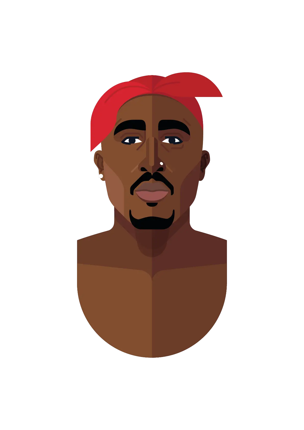  Tupac Poster Clipart Illustration Png Tupac Transparent