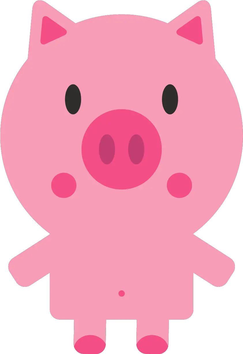  Download Cute Pig Clipart Domestic Pig Png Pig Clipart Png