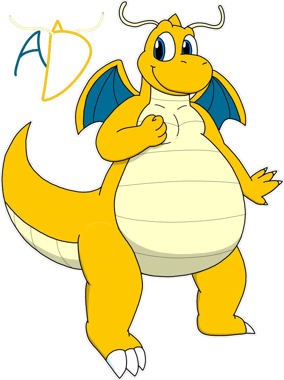  Riley The Cheerful Friendly Dragonite U2014 Weasyl Happy Png Dragonite Transparent