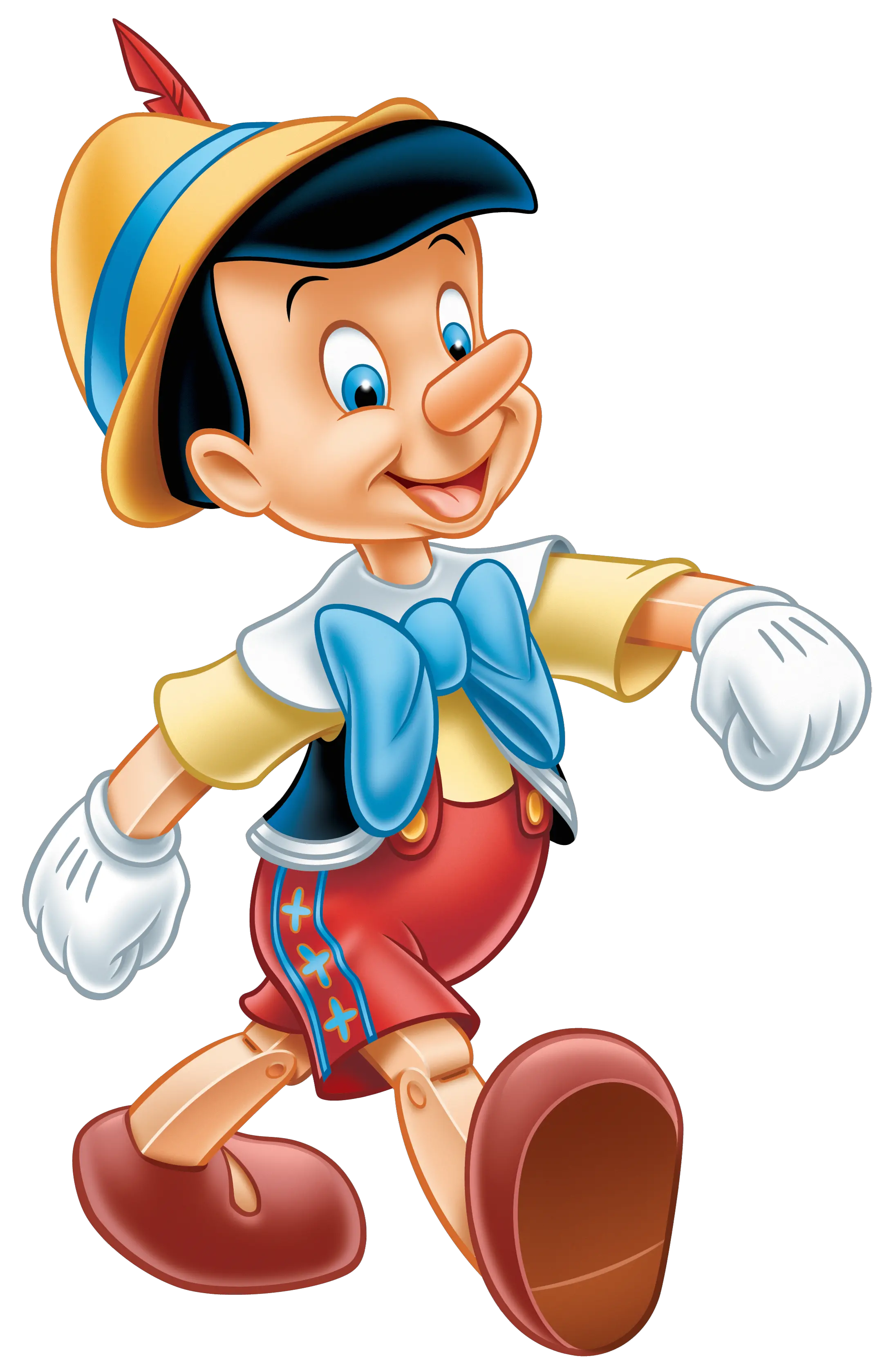  Pinocchio Walking Happy Transparent Png Pinocchio Disney Pinocchio Png