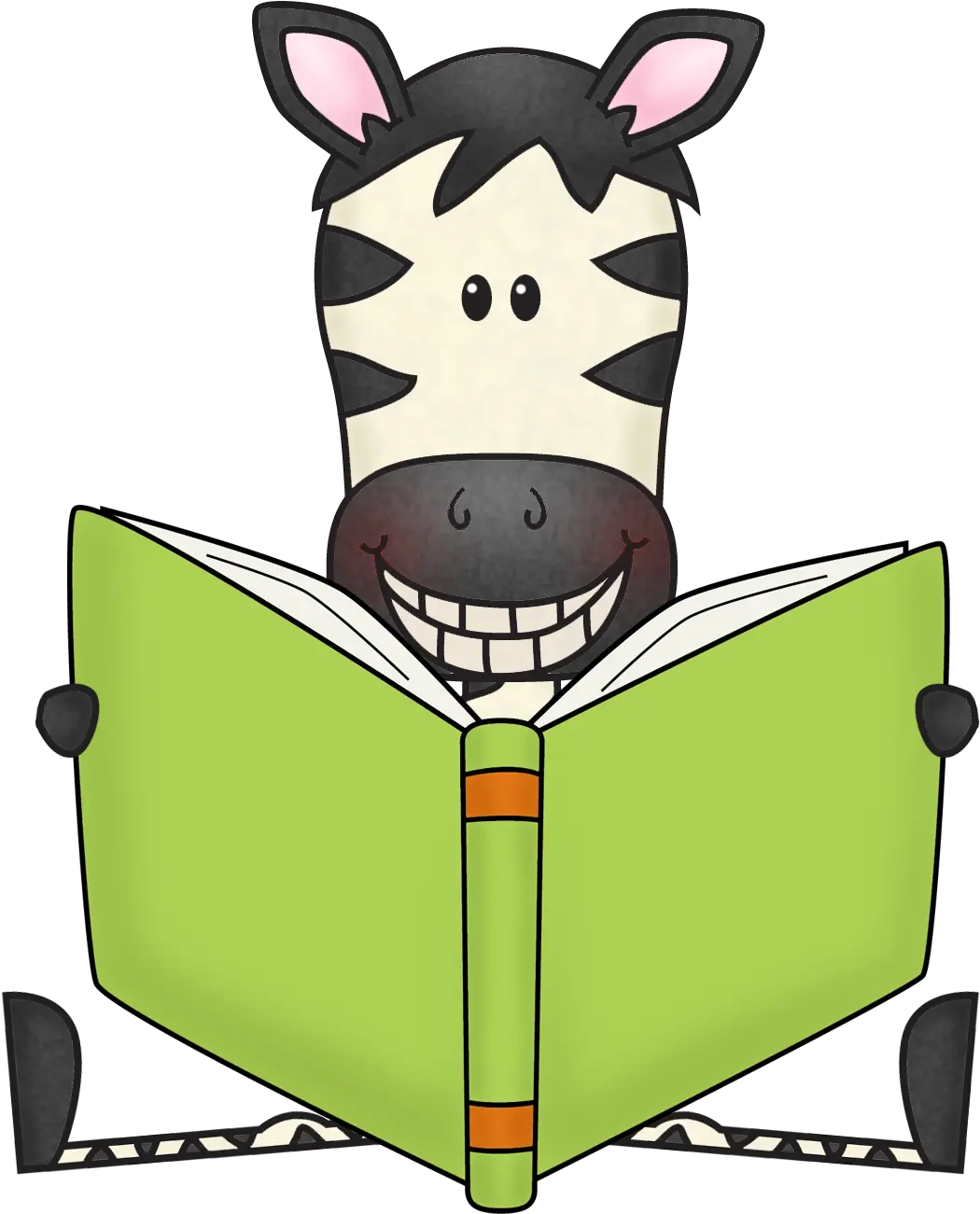  Book Clip Art Free Library Png Files Animal Reading Clipart Fun Png