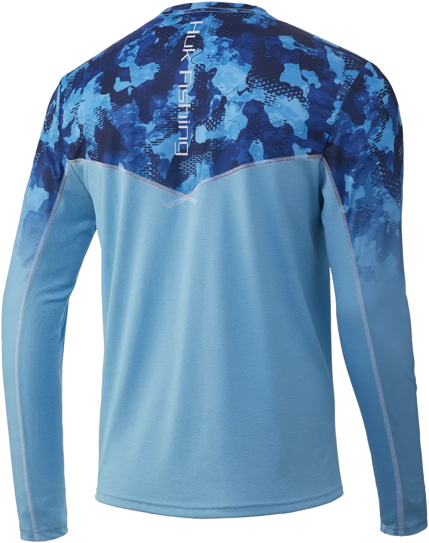  Huk Icon X Refraction Fade Shirt Long Sleeve Png Del Icon