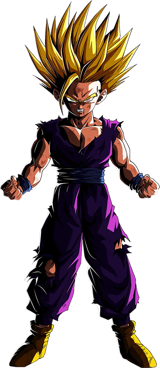  Gohan Art From Purple And Green Characters Png Gohan Png