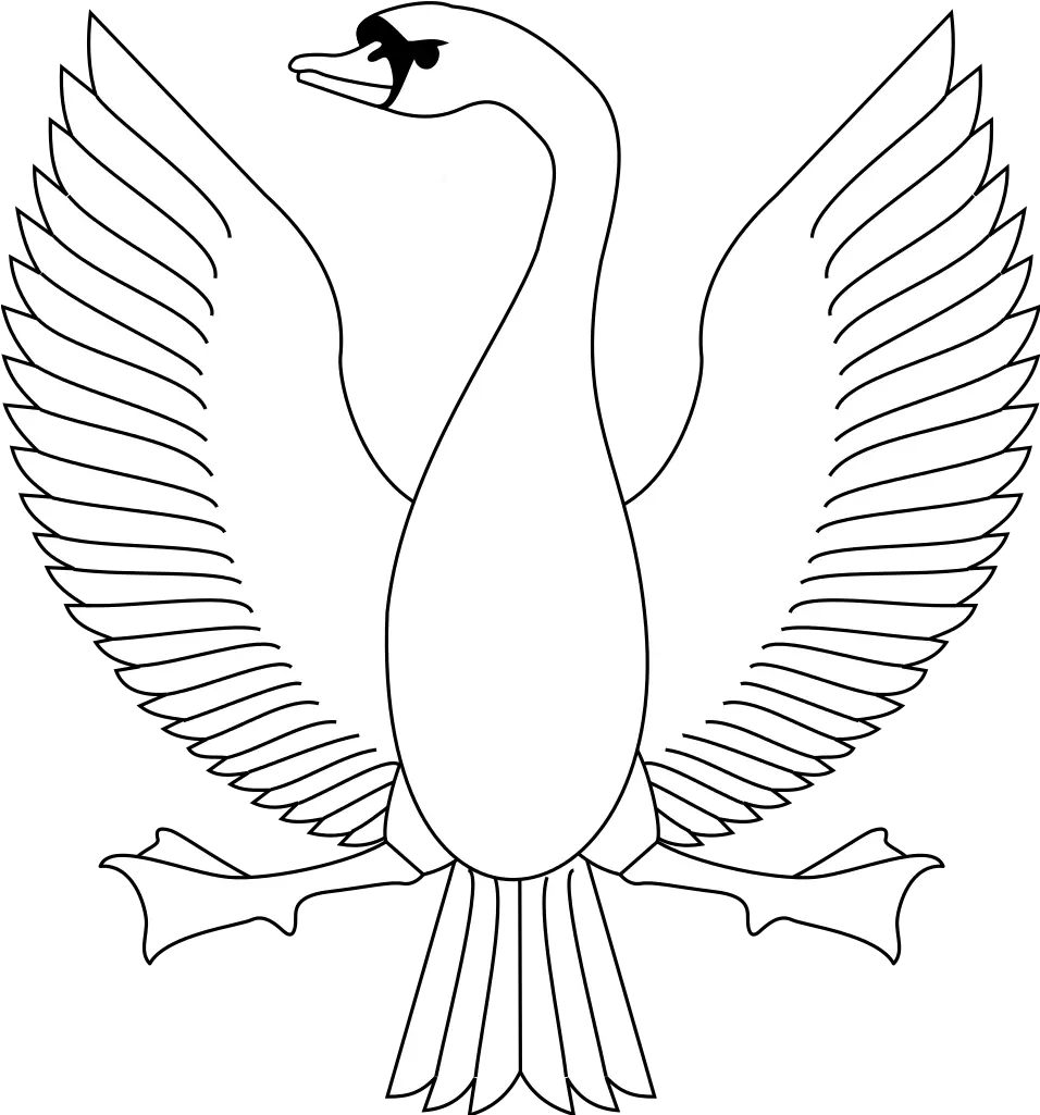  Fileheraldic Displayed Swansvg Wikipedia Heraldic Swan Png Swan Png