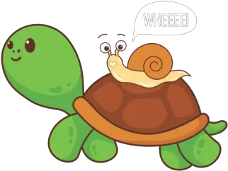  Cute Snail Riding Transparent PNG