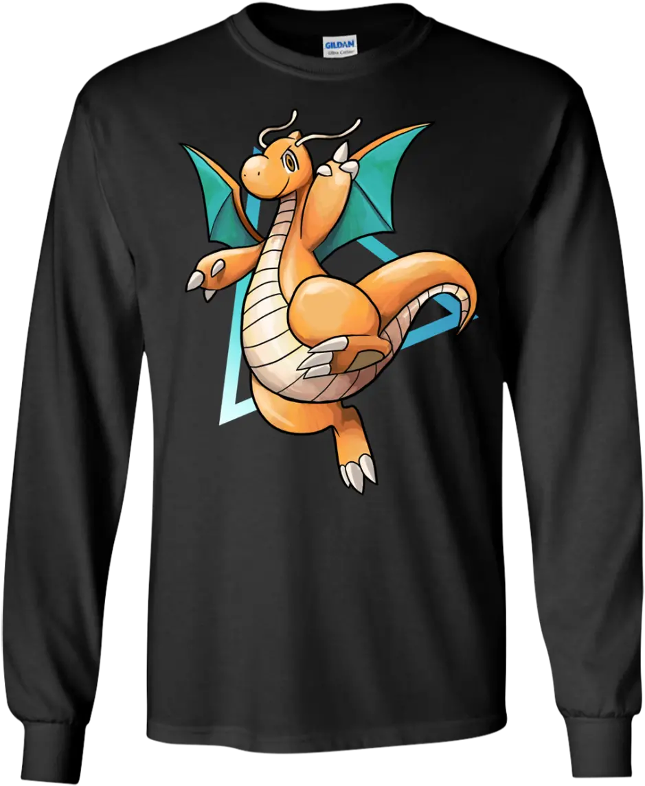  Dragonite T Shirt Long Sleeve 240 Png Dragonite Png