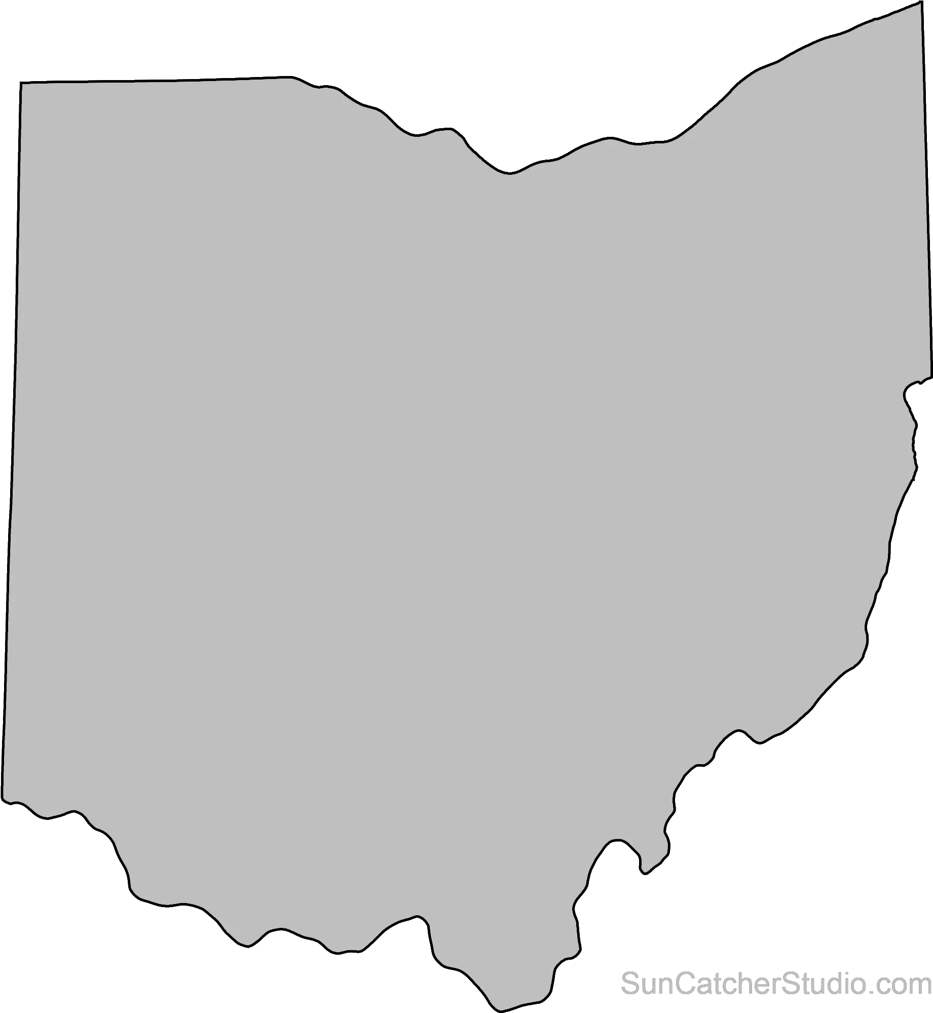  Ohio Outline Transparent Png Clipart State Of Ohio Outline Ohio Png