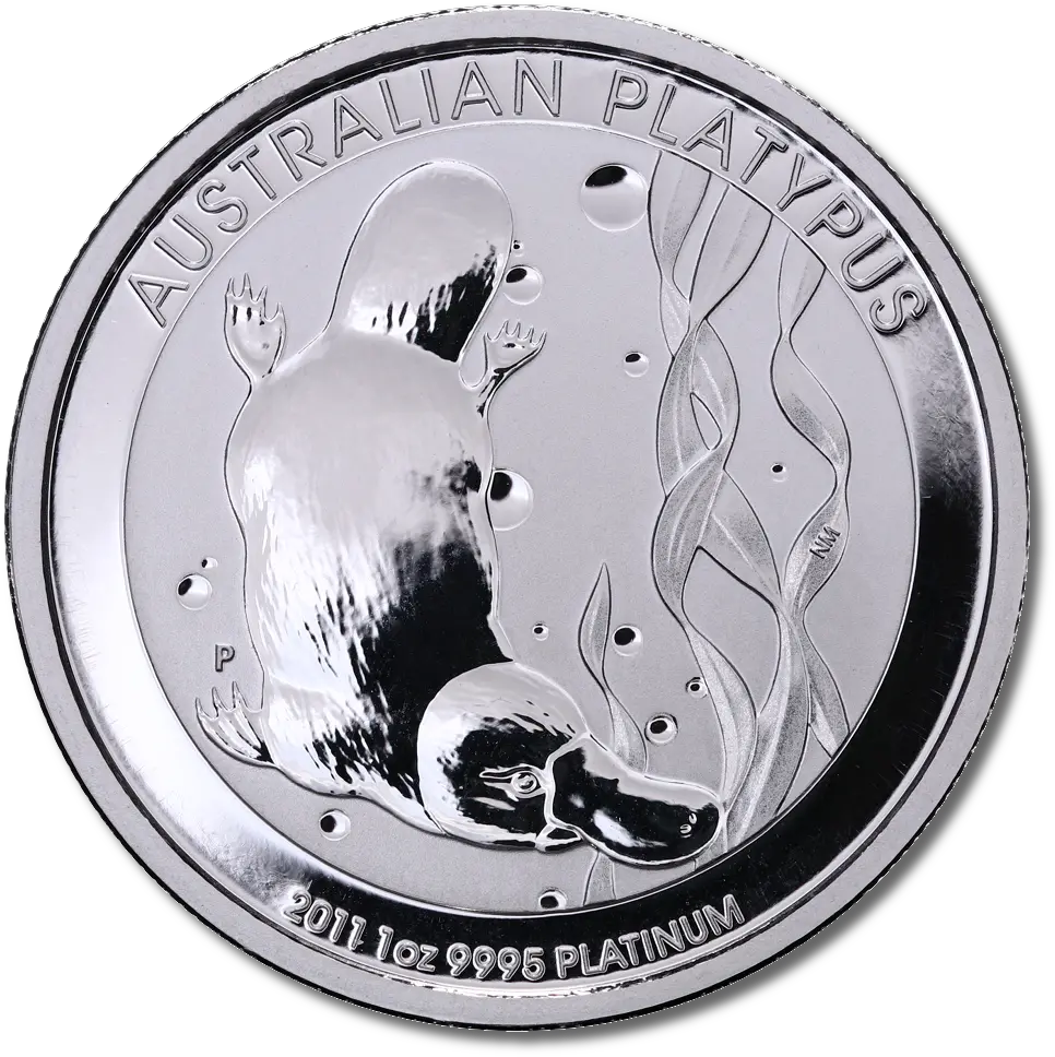  1 Oz Platypus Platinum Coin Platinum Coin Png Platypus Png