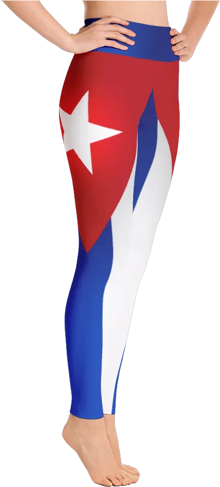  Cuba Flag Leggings Yoga Pants Northern Lights Png Cuba Flag Png