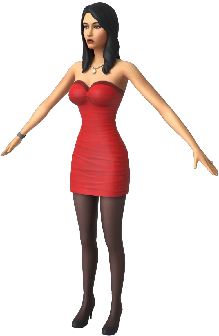  Bella Goth Transparent Png Sims 4 3d Model Bella Png