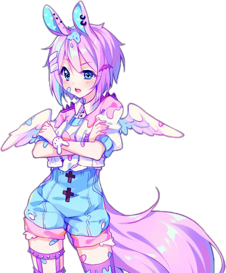  Hyanna Natsu Anime Transparent Cartoon Jingfm Anime Pastel Goth Girl Png Natsu Png