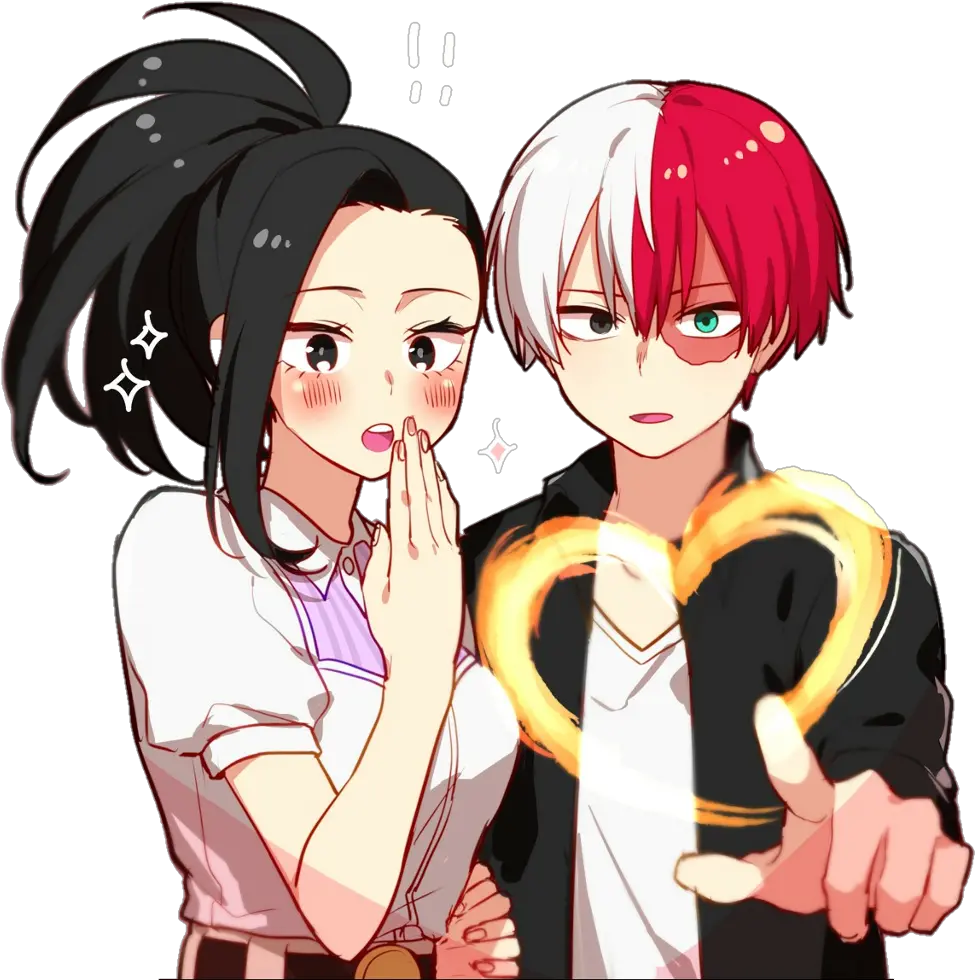  My Hero Academia Ships Todoroki X Momo Fanart Png Todoroki Png