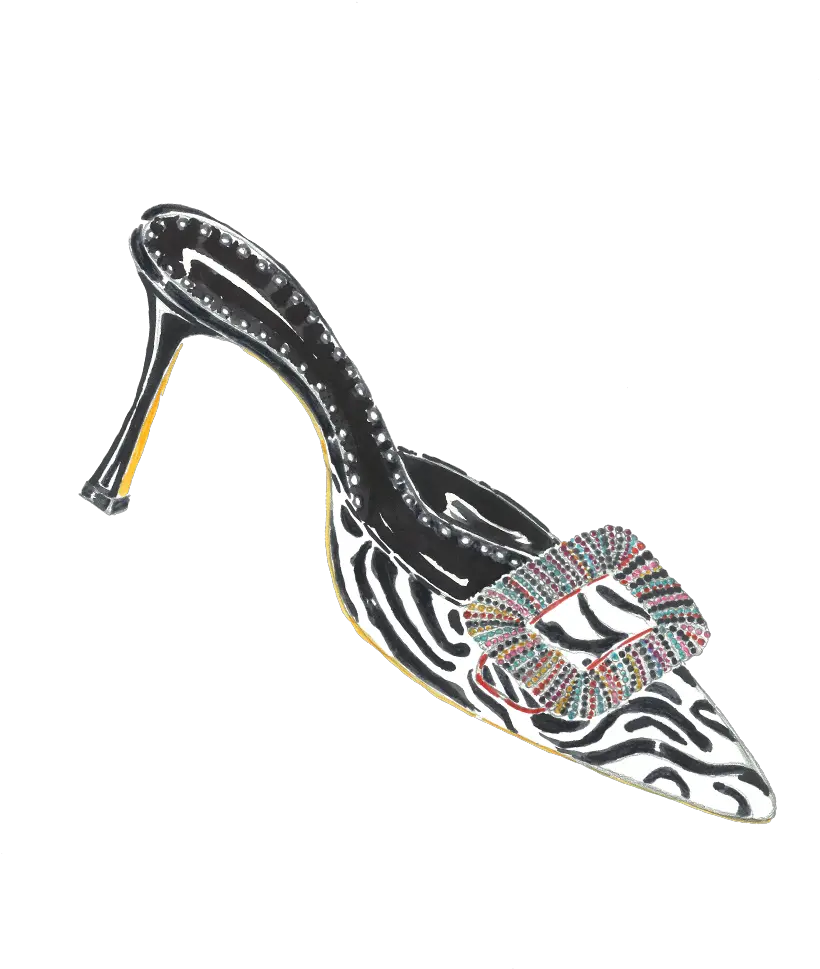  The Sketches Manolo Blahnik Round Toe Png Boot Print Png