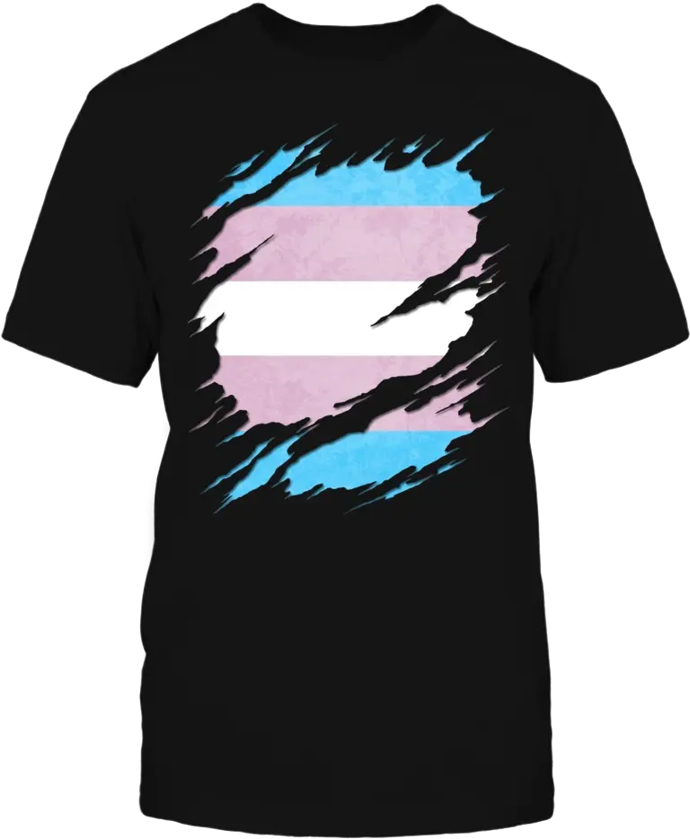  Transgender Pride Flag Ripped T Shirt Bisexual Pride Flag Png Pride Flag Png