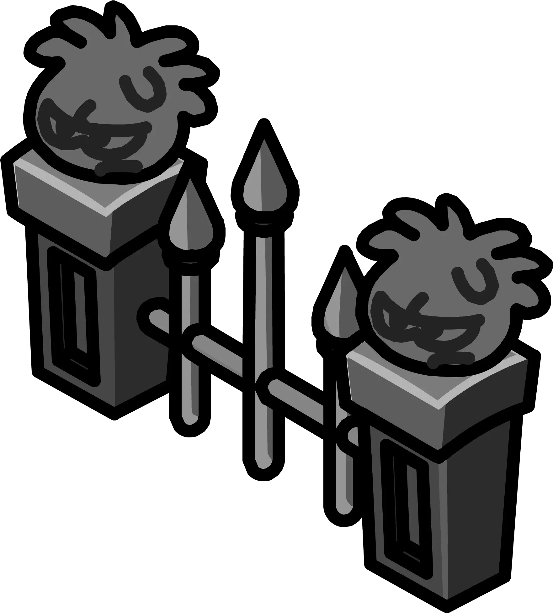  Download Hd Graveyard Fence Icon Club Penguin Garden Png Transparent Fence Icon