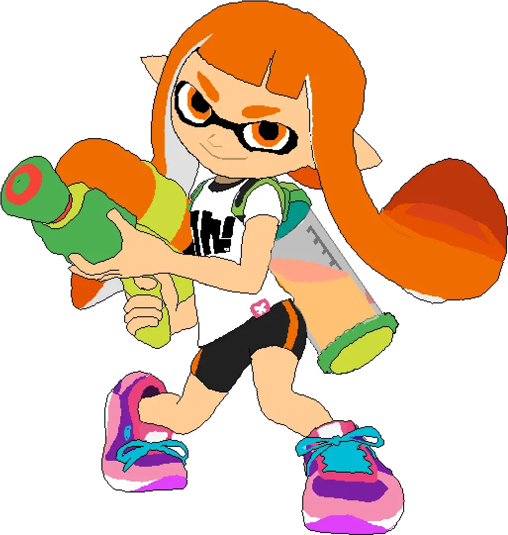  Pixilart Inkling Girl By Isaiahtse Inkling Girl Png Transparent Inkling Png