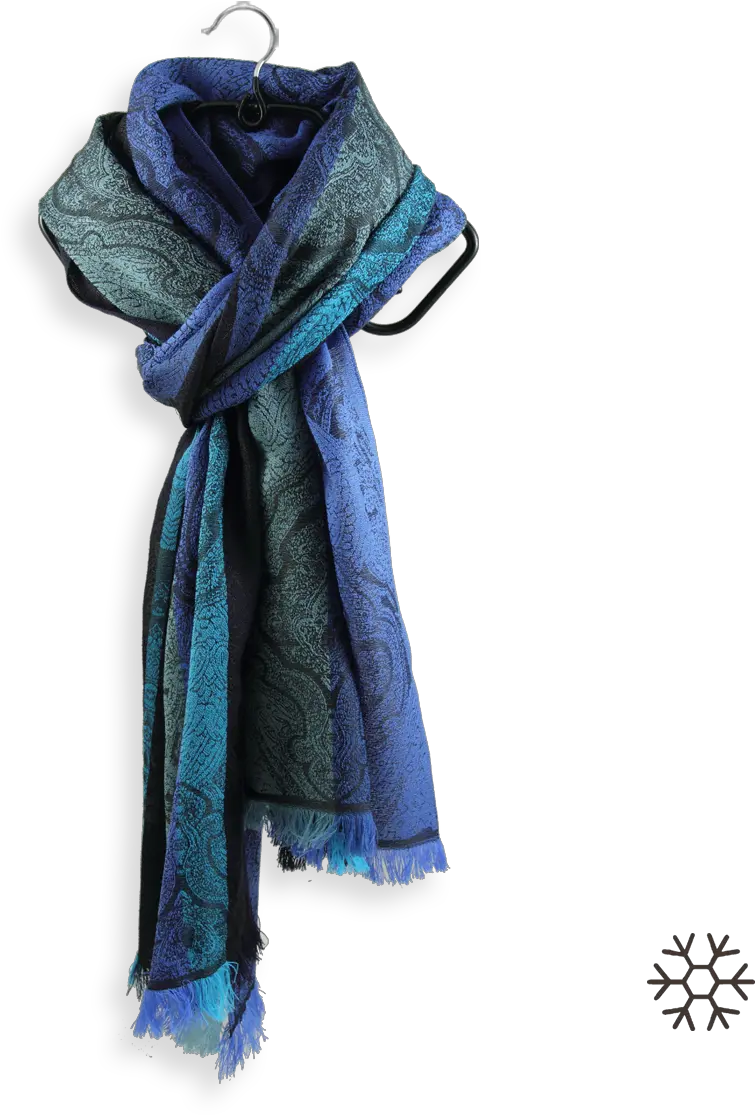  Scarf Merino Wool Silk Victoria Blue Echarpe Bleu Femme En Soie Png Scarf Transparent Background