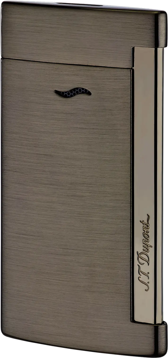  Slim 7 Gun Metal Lighter Wood Png Lighter Flame Png