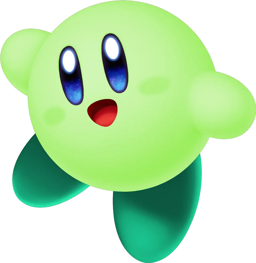  Dream Ride Green Kirby Png Kirby Transparent Background