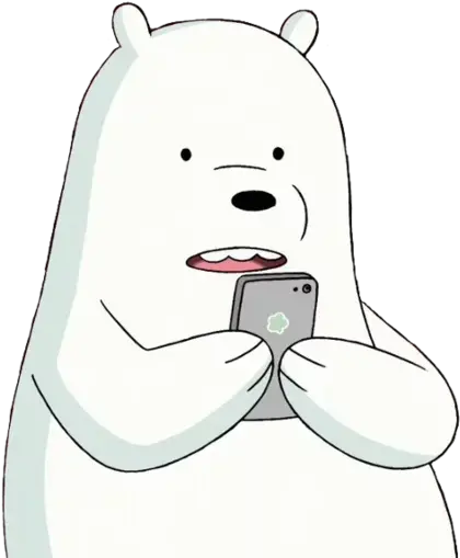  Telegram Sticker From Wbb Ice Bear Pack Mobile Phone Png Ice Bear Icon