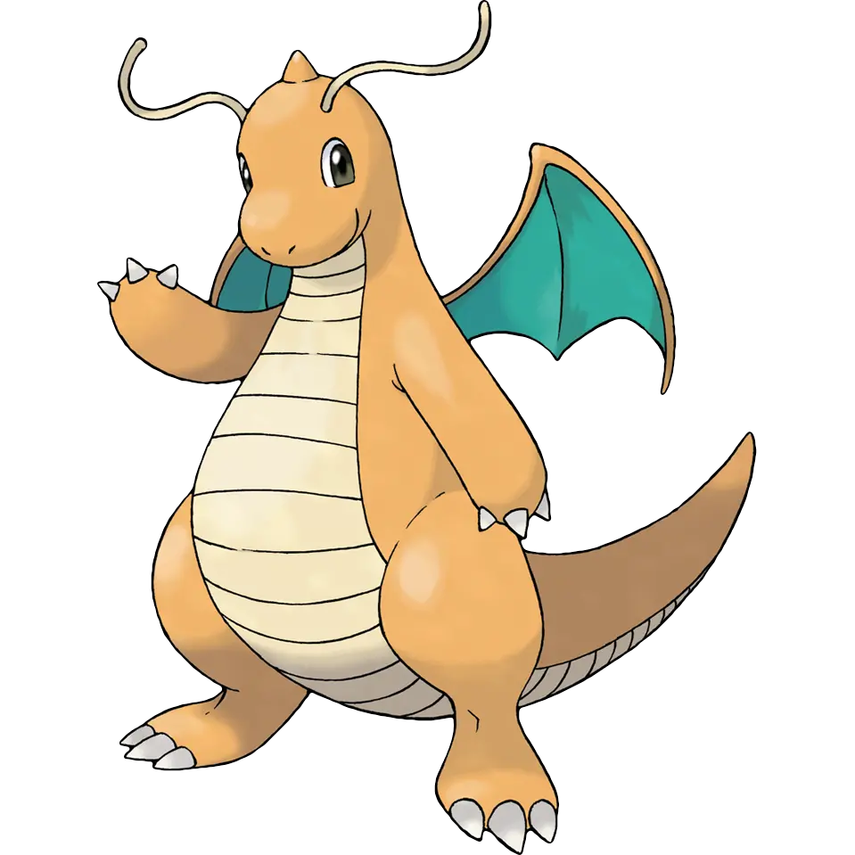  Dragonite Dragon Legendary Pokemon Png Dragonite Transparent