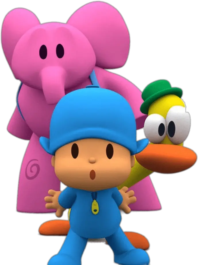  Pocoyo Elly And Pato Transparent Png Pocoyo Pato And Elly Pocoyo Png