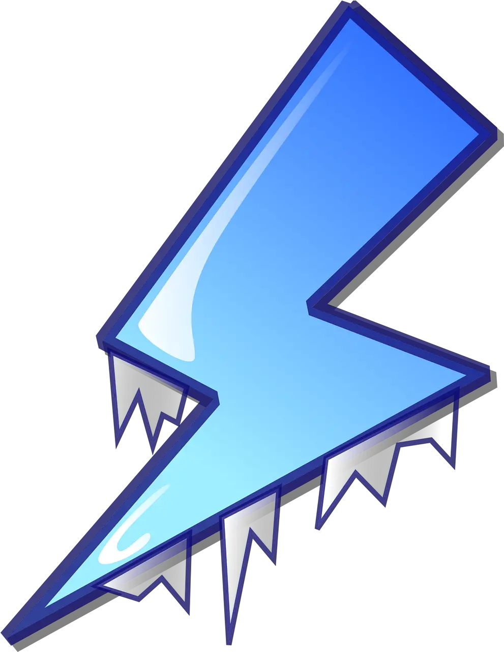  Bolt Ice Frozen Ice Bolt Png Blizzard Png