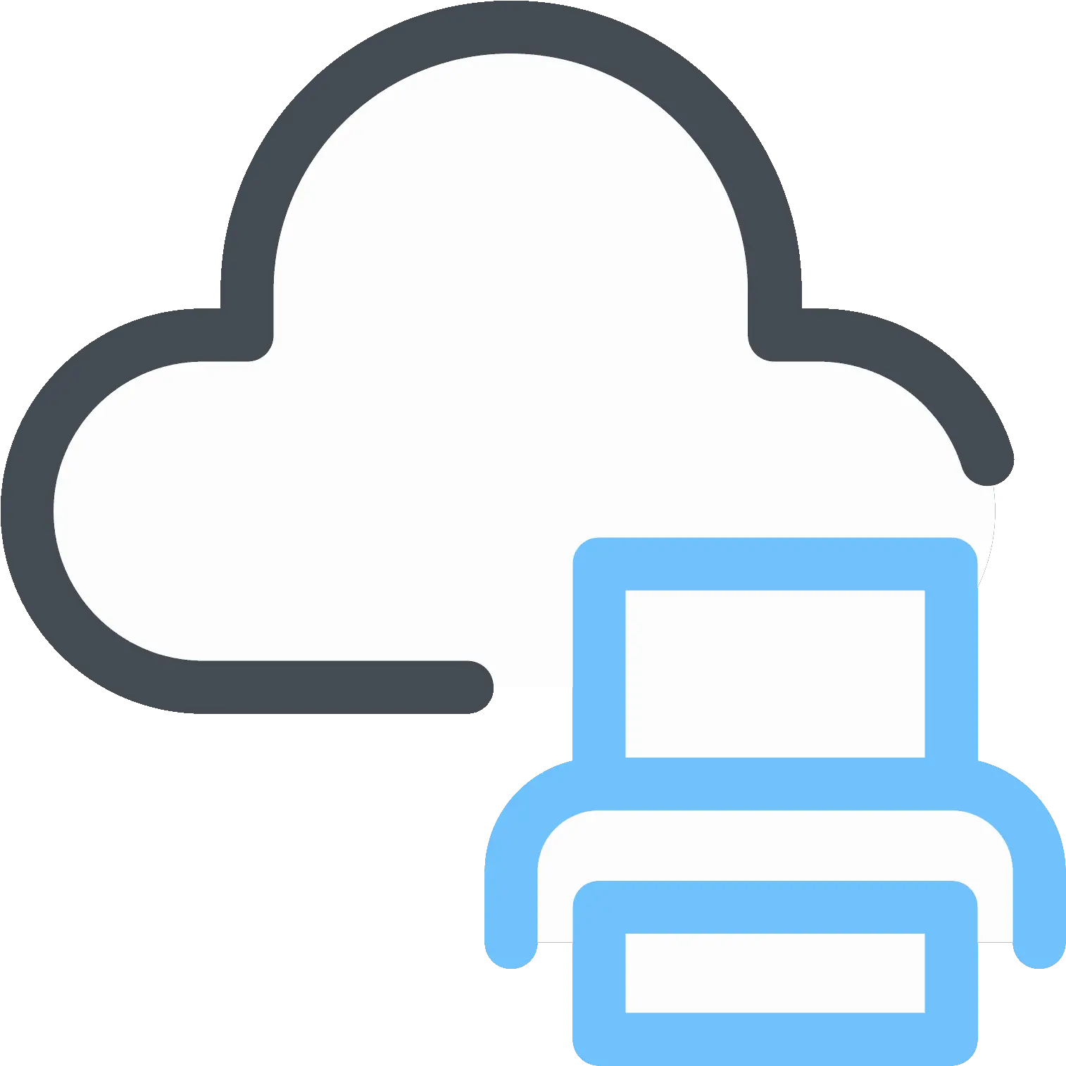  Download Cloud Print Icon Clip Art Png Print Icon Png