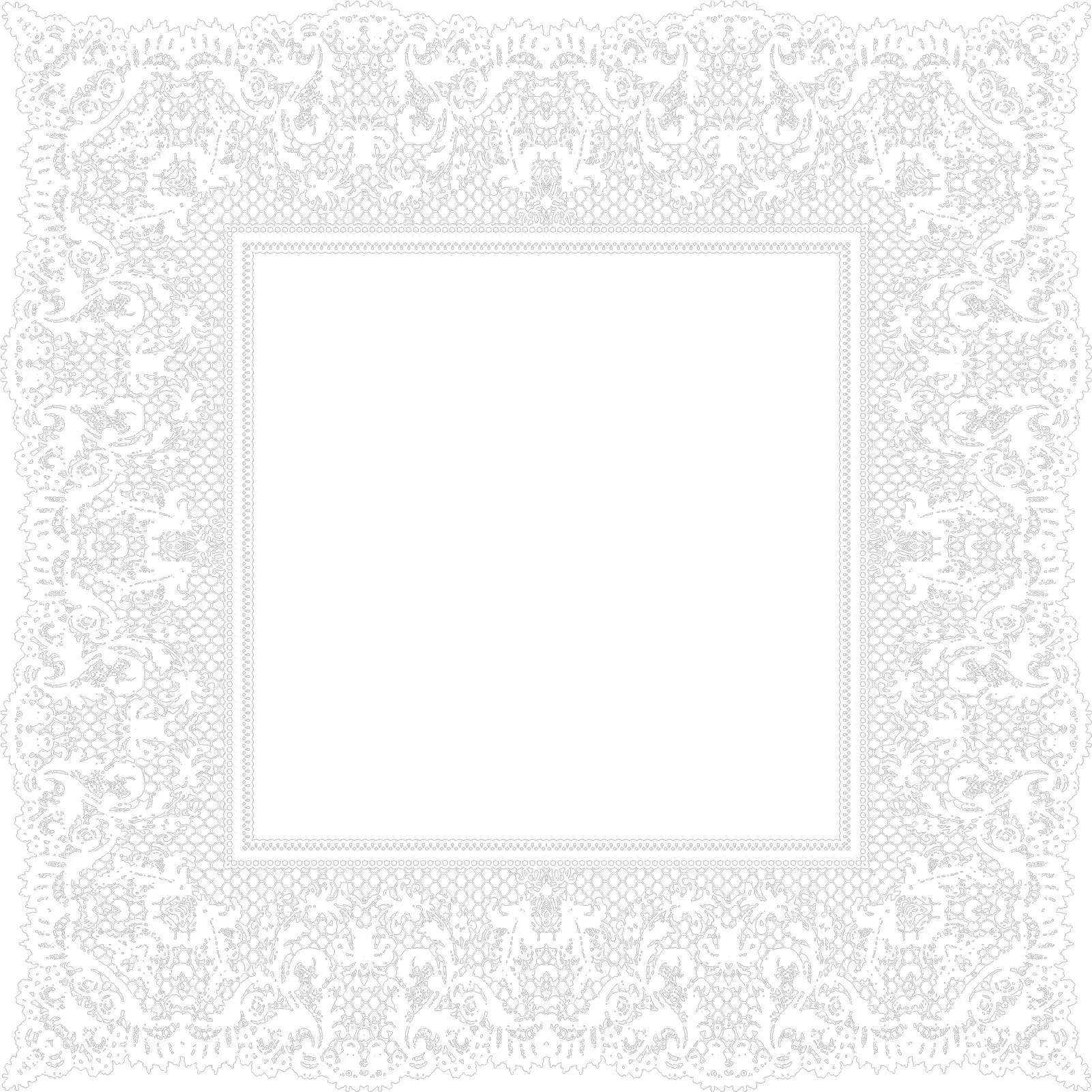  White Lace Border Png Transparent 3 Motif Lace Border Png